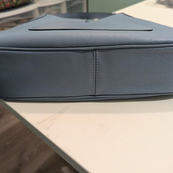 New Kate Spade Aster Leather Shoulder Bag in Dusty Blue - Picture 4 of 7